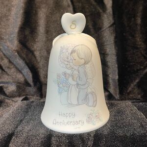 Enesco Precious Moments Bell “Happy Anniversary” Bride Groom